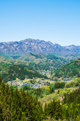 戸隠山　春　鬼無里