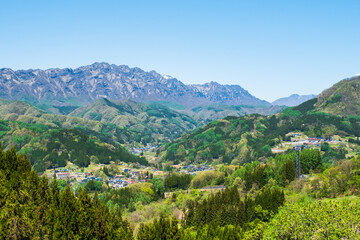 戸隠山　春　鬼無里