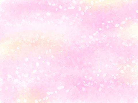 春の桜イメージのテクスチャー背景素材。満開の桜並木や桜吹雪のイメージ。キラキラした光の粒子。あたたかく賑やかなやさしい春の雰囲気。