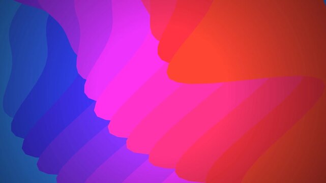 Vibrant abstract background with flowing wave patterns in purple pink and orange hues