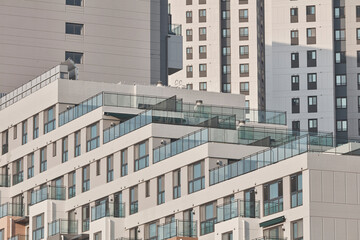 Modern interior architecture and contemporary design in empty building, no people