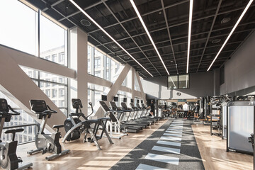 Modern interior architecture and contemporary design in empty building, no people