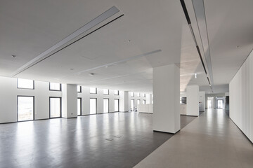 Modern interior architecture and contemporary design in empty building, no people