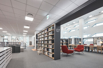 Modern interior architecture and contemporary design in empty building, no people