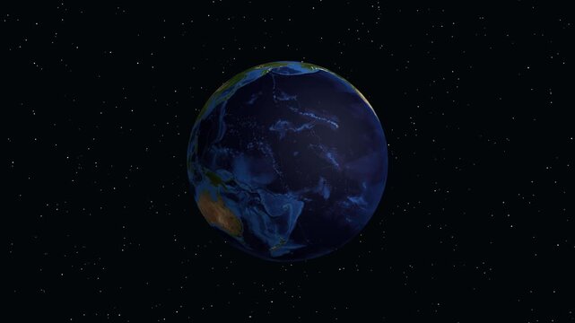 Satellite Zoom Animation From Outer Space To Novokuznetsk Russia