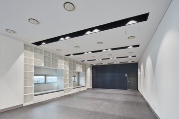 Modern interior architecture and contemporary design in empty building, no people