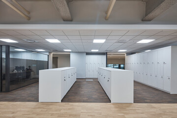 Modern interior architecture and contemporary design in empty building, no people