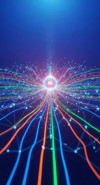 AI managing intricate industrial energy systems, optimizing consumption for peak efficiency, sustainability, and reduced waste, innovation, optimize, glowing