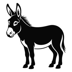 Obraz premium donkey cartoon illustration