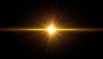 Obraz premium flash light on black background glow sparkle effect abstract lens flare ignition flashing lights