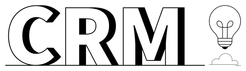 CRM concept. CRM centralized customer relationship management with innovative solutions. CRM integrating cloud technology for efficient business strategies. For marketing, sales, technology