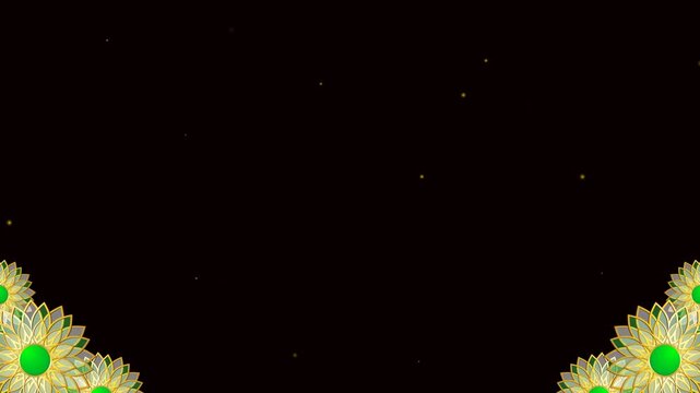 border frame with floral ornament on the alpha channel background 