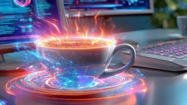 Hot Coffee Coding: Programmer, Developer, AI Energy