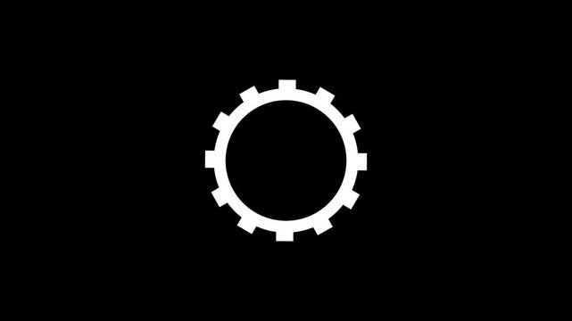 Gear icon. Setting symbol. Gear button, cogwheel vector design and illustration.