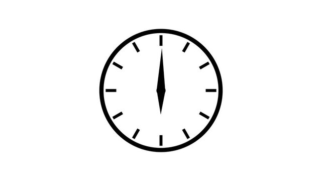 Clock Icon Vector Template Flat Design Illustration Design