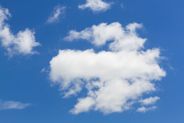 Fototapeta premium Blue Sky and White Fluffy Clouds