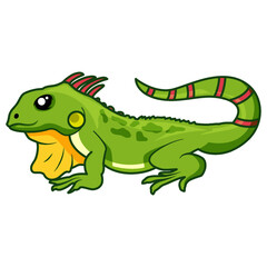 Obraz premium Reptile Character Illustration