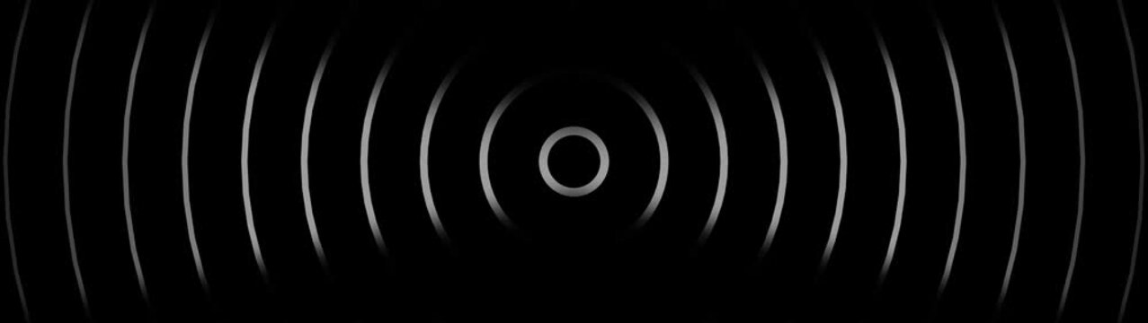 Radio waves waves background. network tower produced radio wave concept. Radio Waves in Circle Form, Radio wave signal animated background. Technology radio waves signal icon animation.