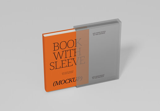 Book With Sleeve Mockup