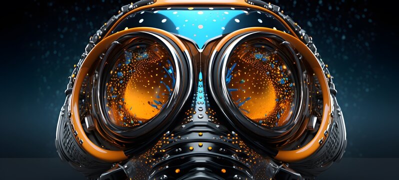 Astral vision Bane Respirator Masker meets cosmos,generative AI