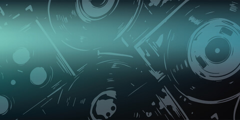 Vintage Reel-to-Reel Tape Recorder and Audio Equipment.