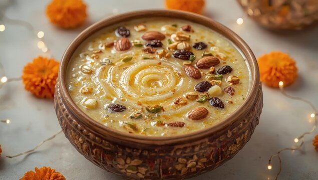 Khir or kheer payasam also known as Sheer Khurma Seviyan consumed especially on Eid or any other festival in india asia