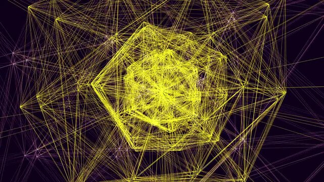 4K seamless loop of Metatron's Cube and Sahasrara crown chakra geometry performing a morphing motion. Ideal for meditation apps, ambient backgrounds, sound baths, yoga studios, and video overlays.