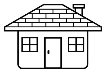 Simple House Icon Vector Illustration