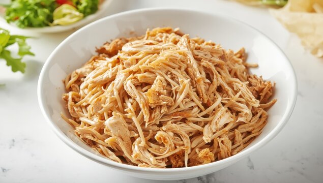 Shredded chicken is the key ingredient in chicken noodles, popular among food enthusiasts