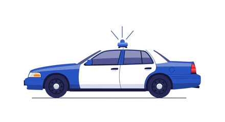 Police Car Illustration - Law Enforcement Vehicle © Tisa