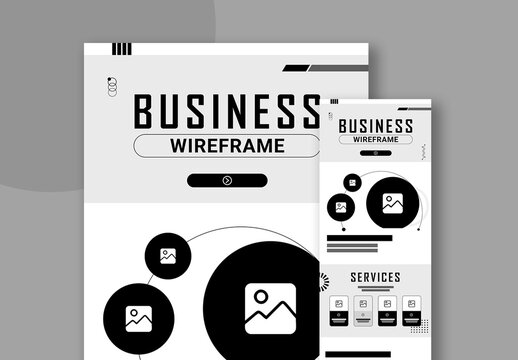 Wireframe Landing Page Layout