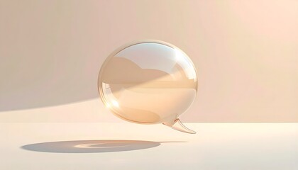 透明な吹き出し　背景　コピースペース