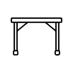 Simple Table Outline Icon