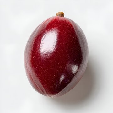 Red Velvet Apple Fruit Isolated on White Background

