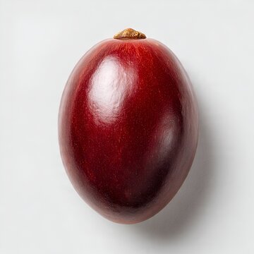 Red Velvet Apple Fruit Isolated on White Background

