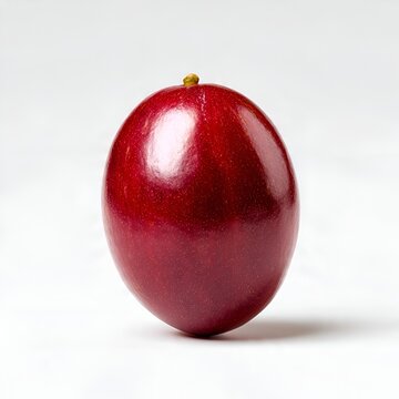 Red Velvet Apple Fruit Isolated on White Background

