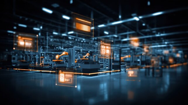 A modern industrial facility where a global company provides a specialized service to a high end client, optimizing every business process for a sustainable industry future.