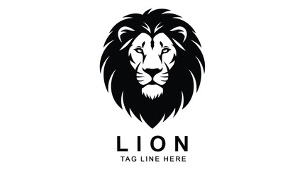 A black and white lion logo on a white background © Juma
