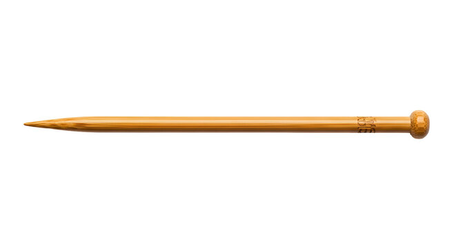 Wooden Knitting Needle with Ball Tip.
