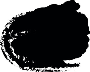 Fototapeta premium Round ink stain. Grungy texture creative element