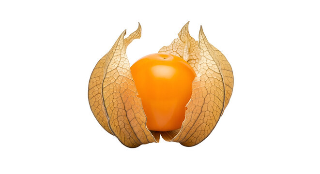 Orange Physalis Fruit with Husk.