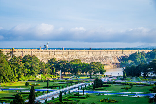 Park, dam, Krishnaraja Sagara Dam, KRS Dam, Brundavan Garden