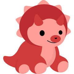 Illustration Dinosaur Plush Toy © Pradigta