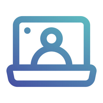 video conference icon for illustration