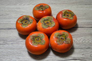 甘柿の王様とも呼ばれる富有柿