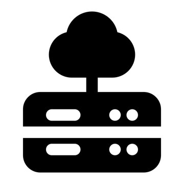 cloud storage icon for illustration