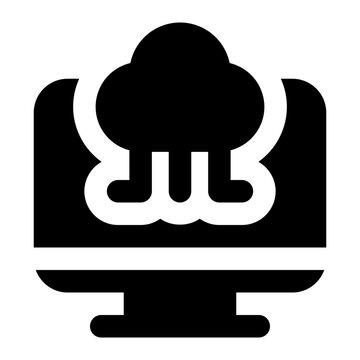 cloud icon for illustration