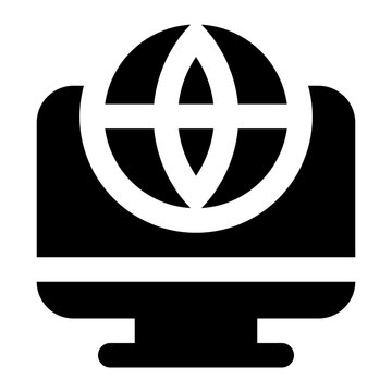 internet icon for illustration