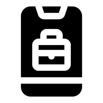 mobile phone icon for illustration