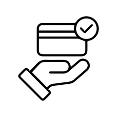 Hand holding credit card